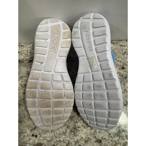 Kids Hurley Camby Tie Dye Slip On Shoes Aqua Pink Blue Kids Size - Picture 8 of 12